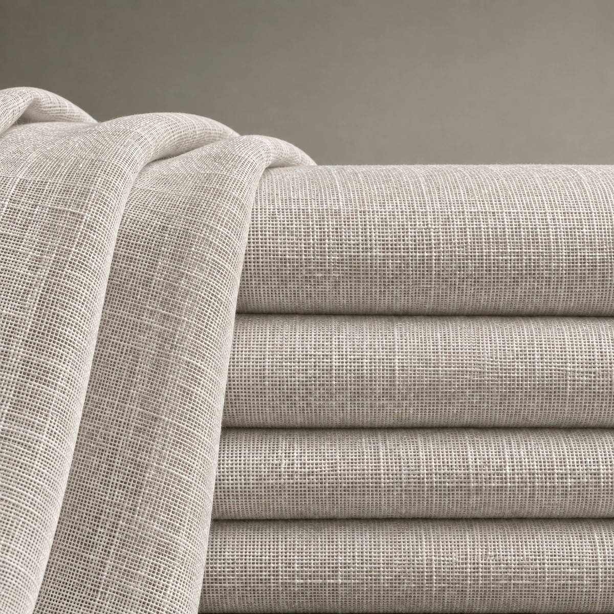 Sola Oatmeal Sheer Curtain | Neutral Linen-Look Elegance