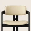 Salina Black & Beige Ash Wood Dining Chair | Majestic Home