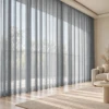 Vespera Blue-Grey Sheer Curtains | Elegant Window Style