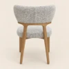 YUNA DINING CHAIR - FABRIC & RUBBER WOOD - luxury furniture Dubai UAE