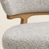 YUNA DINING CHAIR - FABRIC & RUBBER WOOD - luxury furniture Dubai UAE