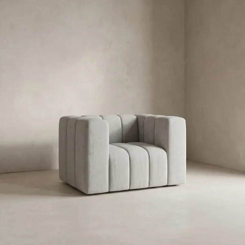 Doriana Grey Luxury Arm Chair | Majestic Home UAE