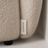 Livia Beige Boucle Arm Chair | Majestic Home UAE