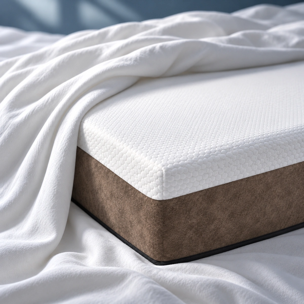 LUELLA Mattress UAE | White Top & Brown Border
