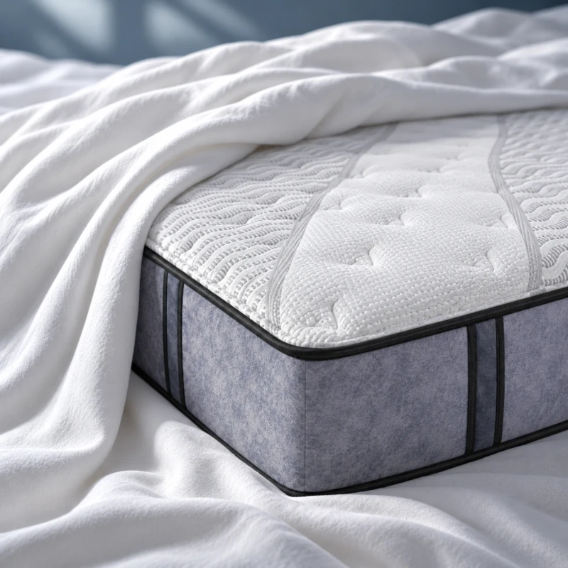 ADLY Mattress UAE | White Quilted Top & Lavender-Gray Sides