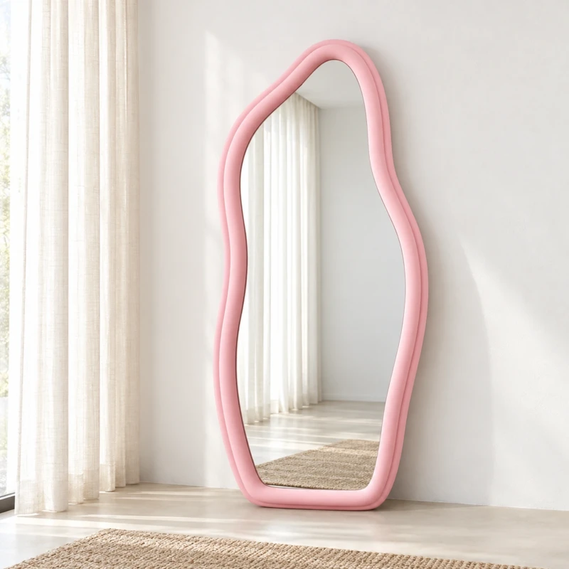 BELIA Mirror | Soft Pink Organic Statement Mirror