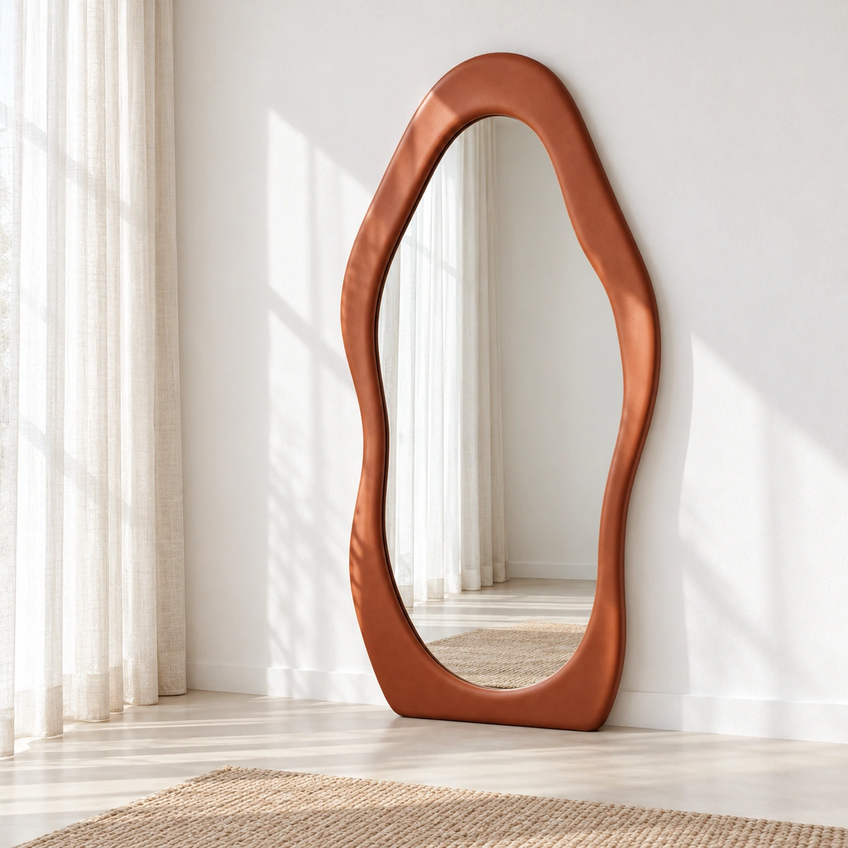 ARDEA Mirror | Terracotta-Toned Organic Statement Mirror